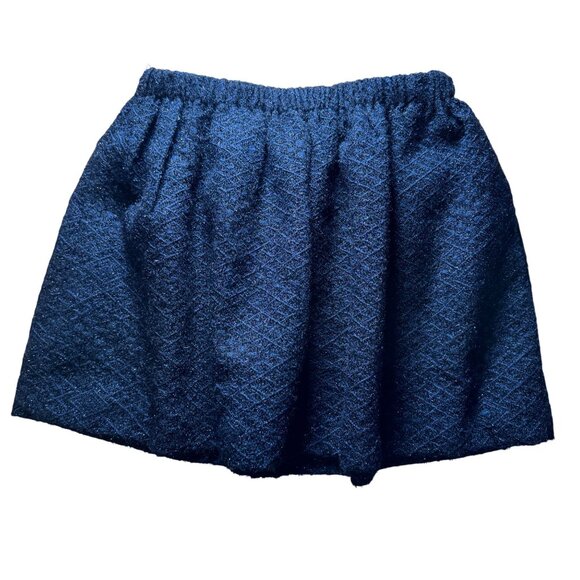Maje Wool Blend Mini Skirt Women's Size 1 / Small Navy Blue Metallic in EUC! - Picture 1 of 5
